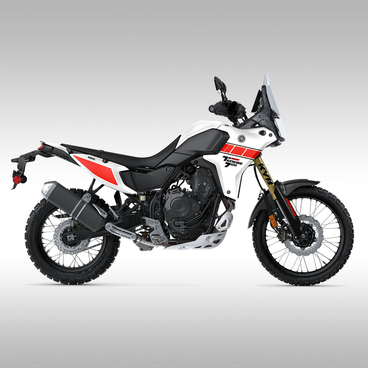 GRAPHICS KIT - 2025+ YAMAHA TENERE 700 - RALLY WHITE / RED