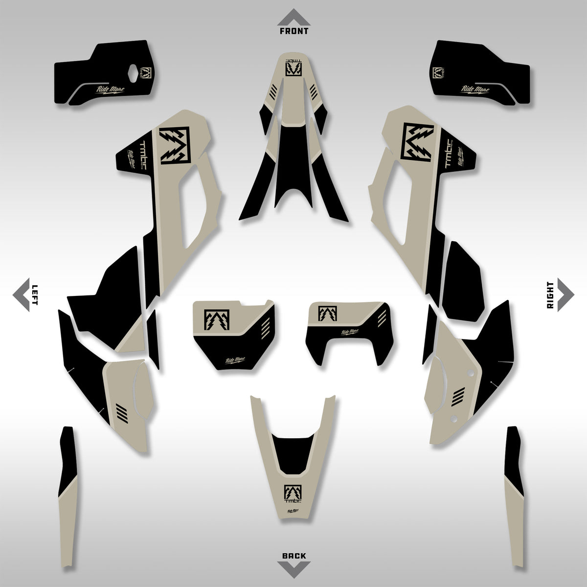 GRAPHICS KIT - 2020 - 2023  FE, TE, FX, TX - BASELINE DESERT TAN