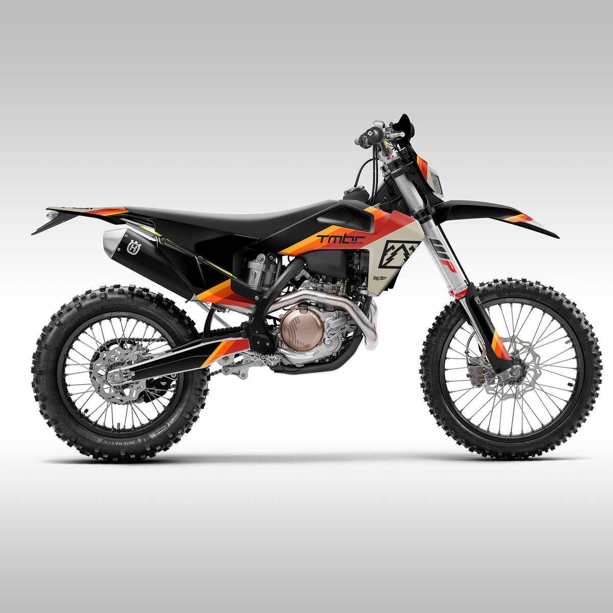 GRAPHICS KIT - 2020–2023 HUSQVARNA FE &amp; TE - TAN STRIPES