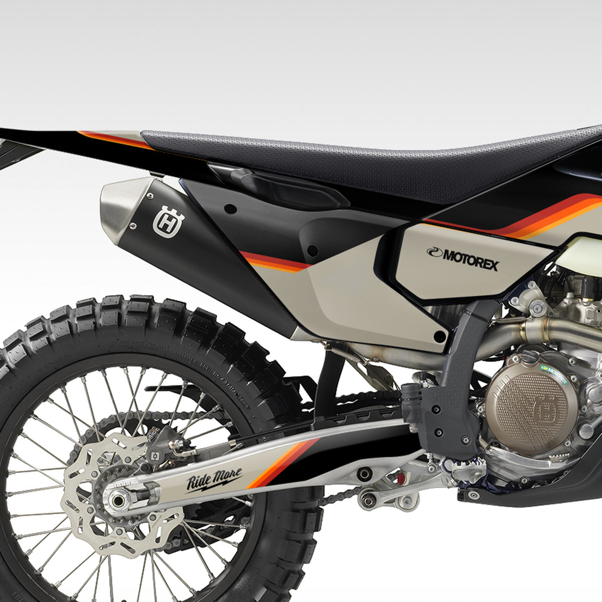 GRAPHICS KIT - 2023–2025 HUSQ FE, TE, FX, TX - TAN STRIPES
