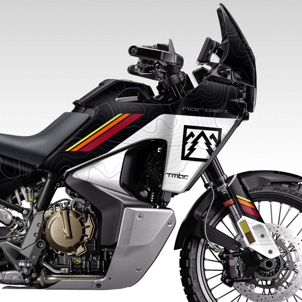 GRAPHICS KIT - 2022–2025 HUSQ NORDEN 901 - BLACK SPLIT TOPO