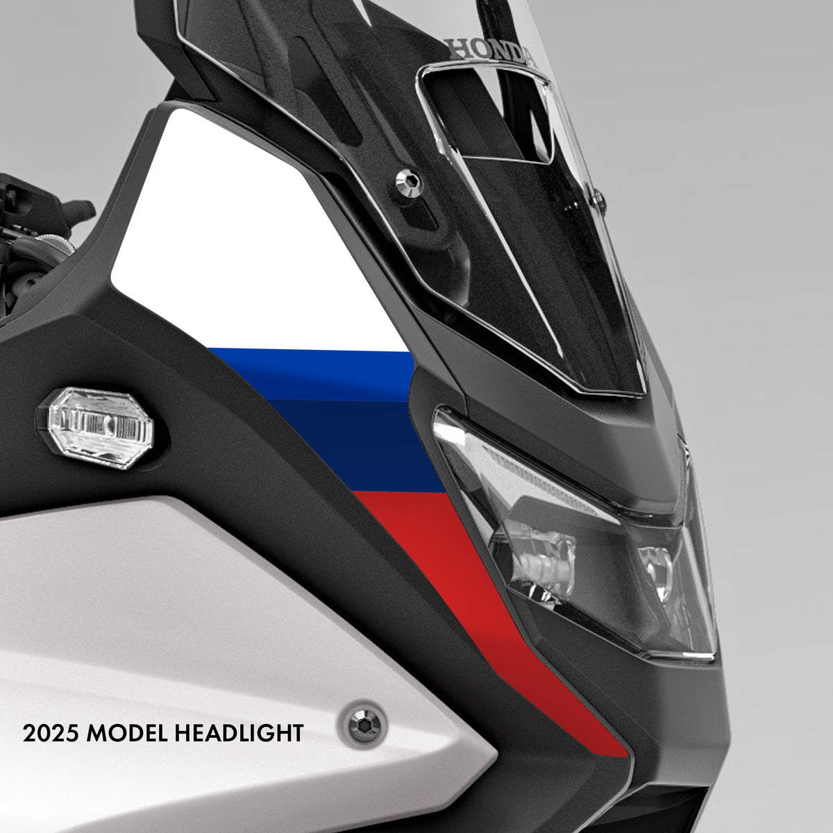 GRAPHICS KIT - 2024 HONDA XL750 TRANSALP - RED, WHITE, BLUE STRIPES