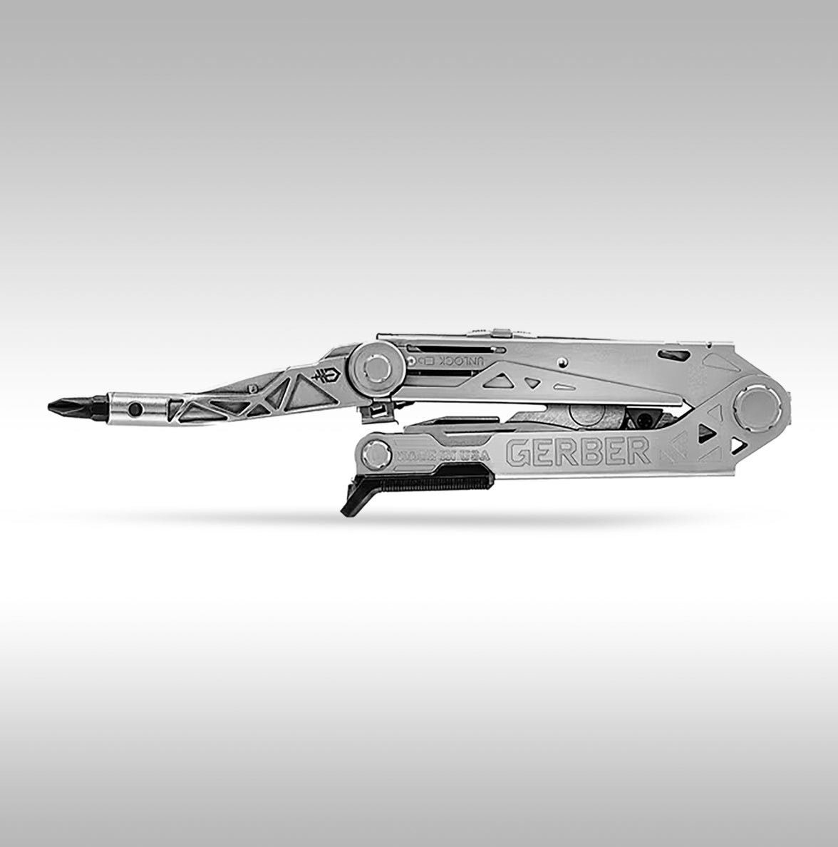 Gerber Center Drive Plus Multitool. USA made tools that are great on any motorcycle trip. Available at TMBR MOTO