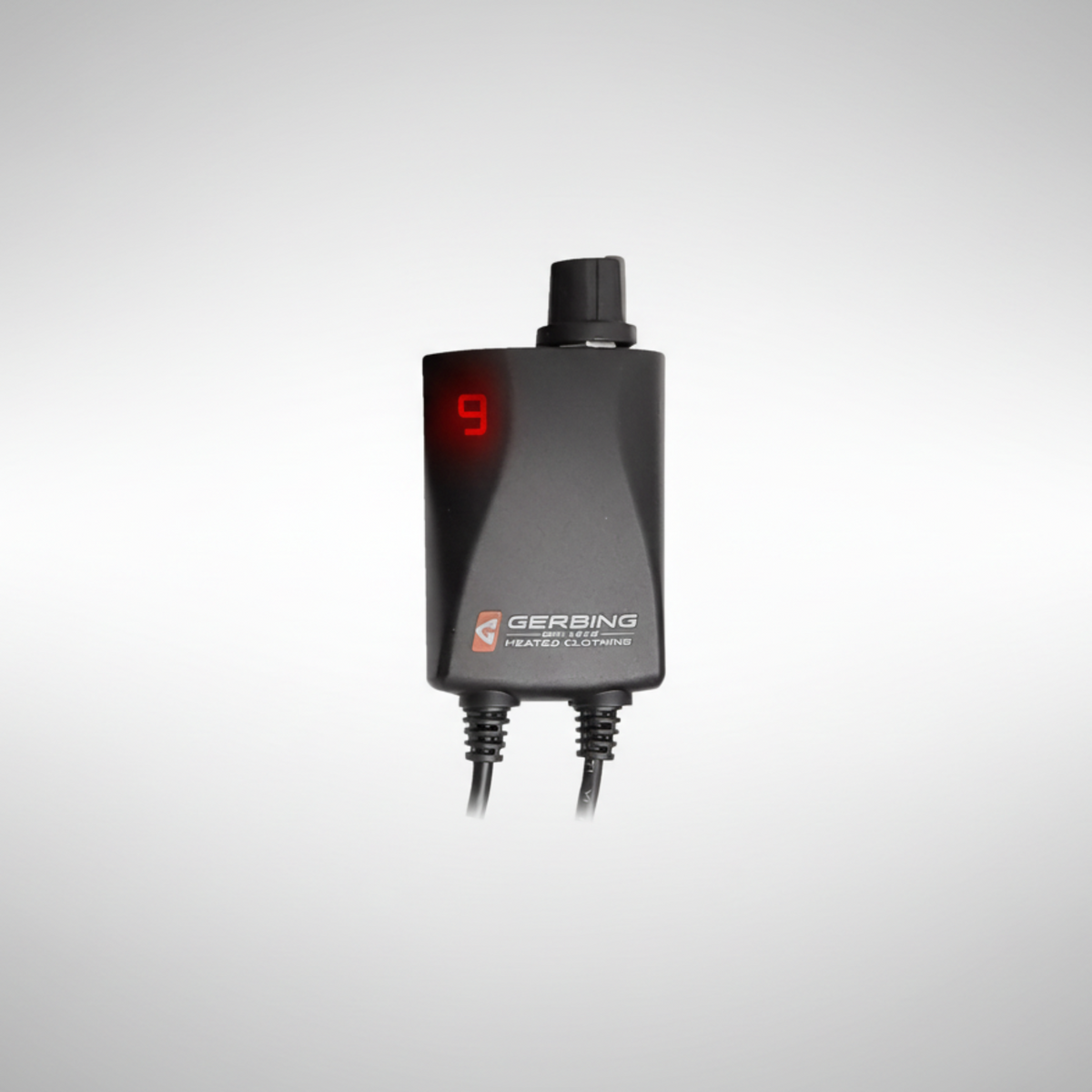Gerbing 12V Single Zone Portable Temperature Controller showing the rotary knob and digital LED display.