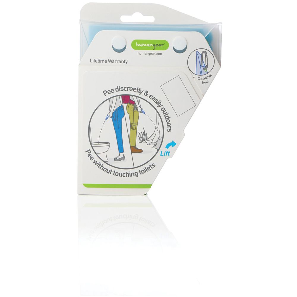 humangear GoPee HG0732 purple folding female urination stand to pee device with slim travel carry case.
