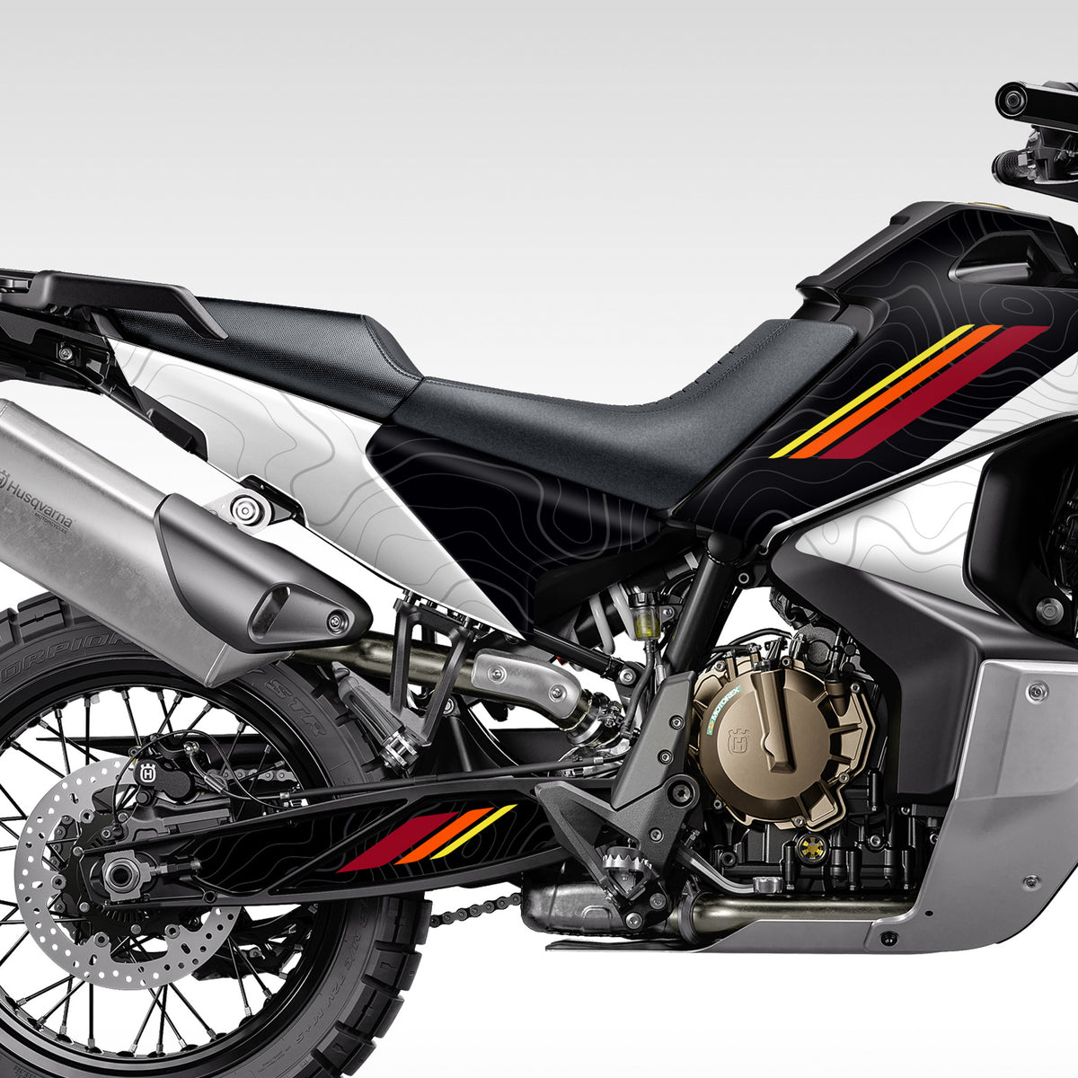 GRAPHICS KIT - 2022–2025 HUSQ NORDEN 901 - BLACK SPLIT TOPO