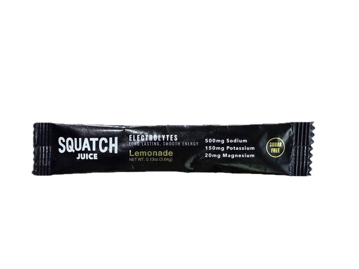 Squatch Juice Hydration - Pre-order Only - 30 Sticks - Pineapple/Mango, Watermelon, Lemonade, Strawberry/Kiwi