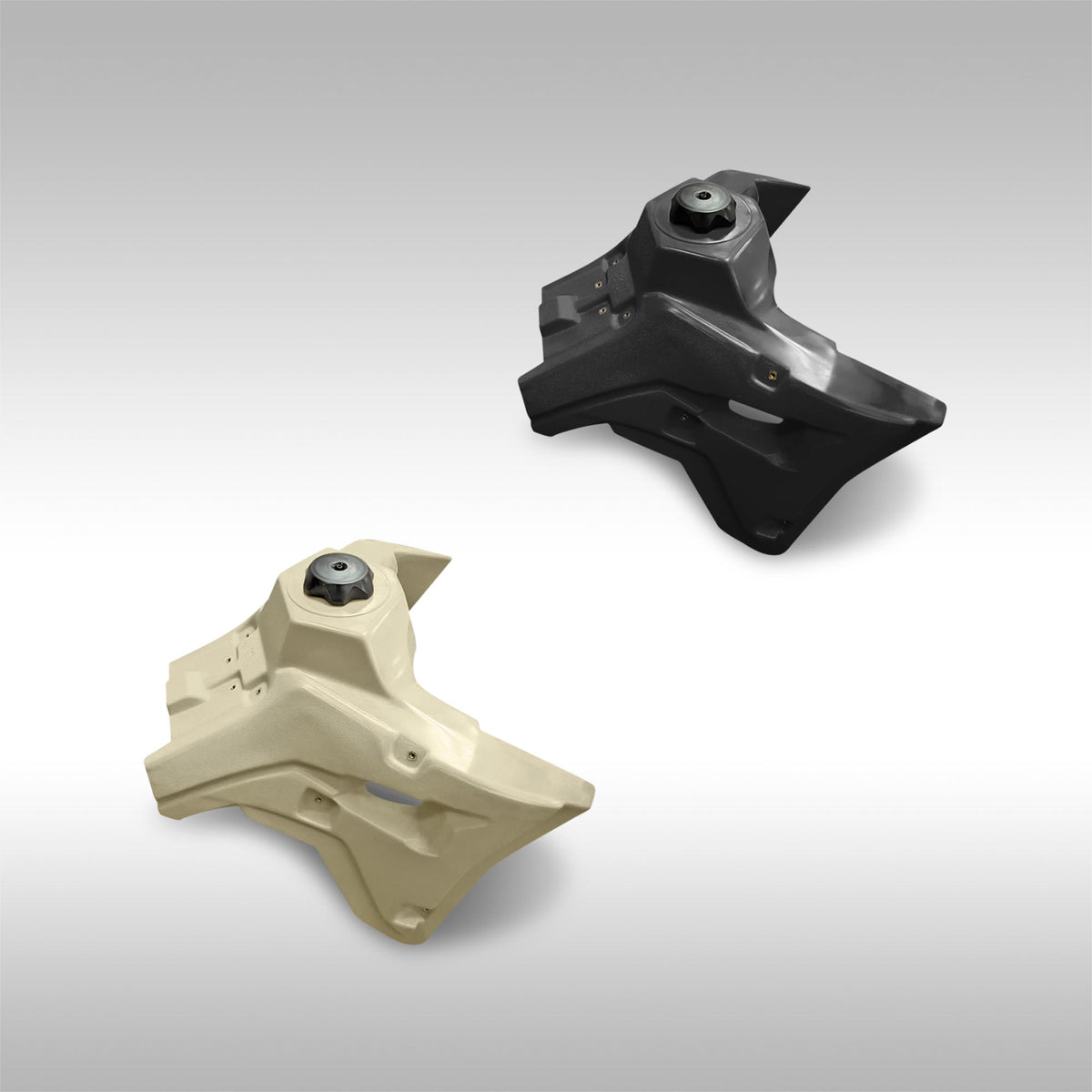 IMS Products Fuel Tanks Honda CRF450L CRF450RL CRF450X 4.5 Gallon Black and Natural on gray background
