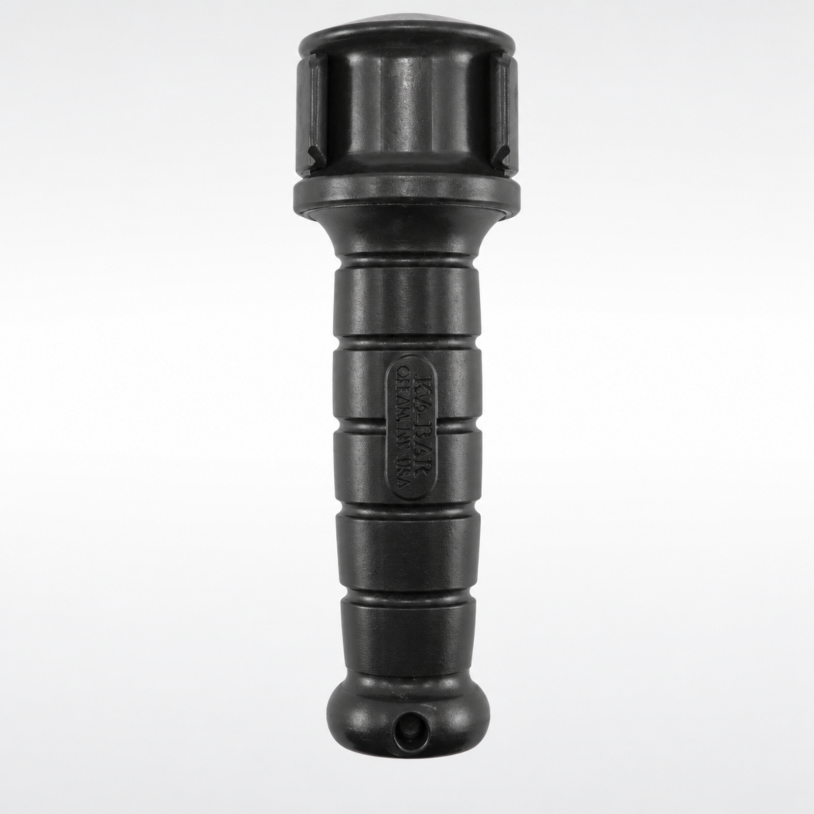 KA-BAR 9921 Backpack Kaster lightweight hand line fishing system made from black Ultramid polymer.