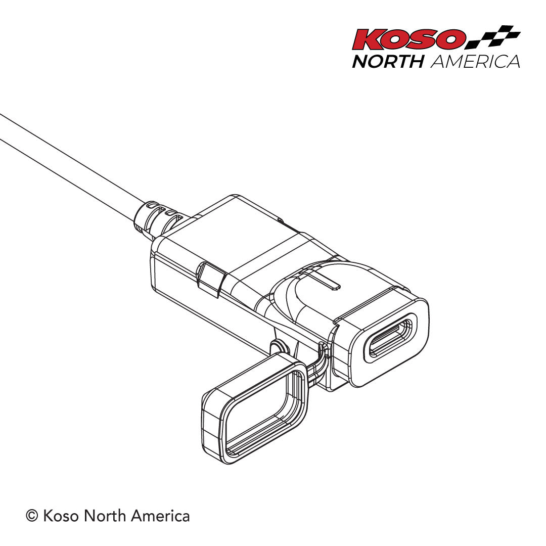 KOSO USA - USB-C Charging Port W/ Handlebar Mount