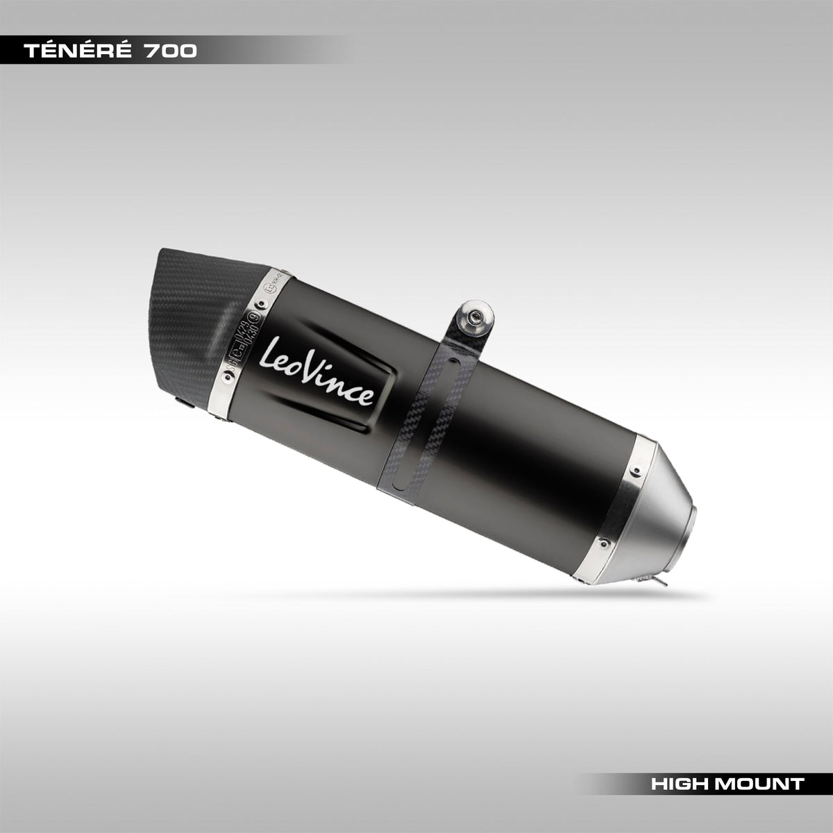 LEOVINCE - LV ONE EVO HIGH MOUNT SLIP-ON MUFFLER BLACK EDITION - YAMAHA TENERE 700