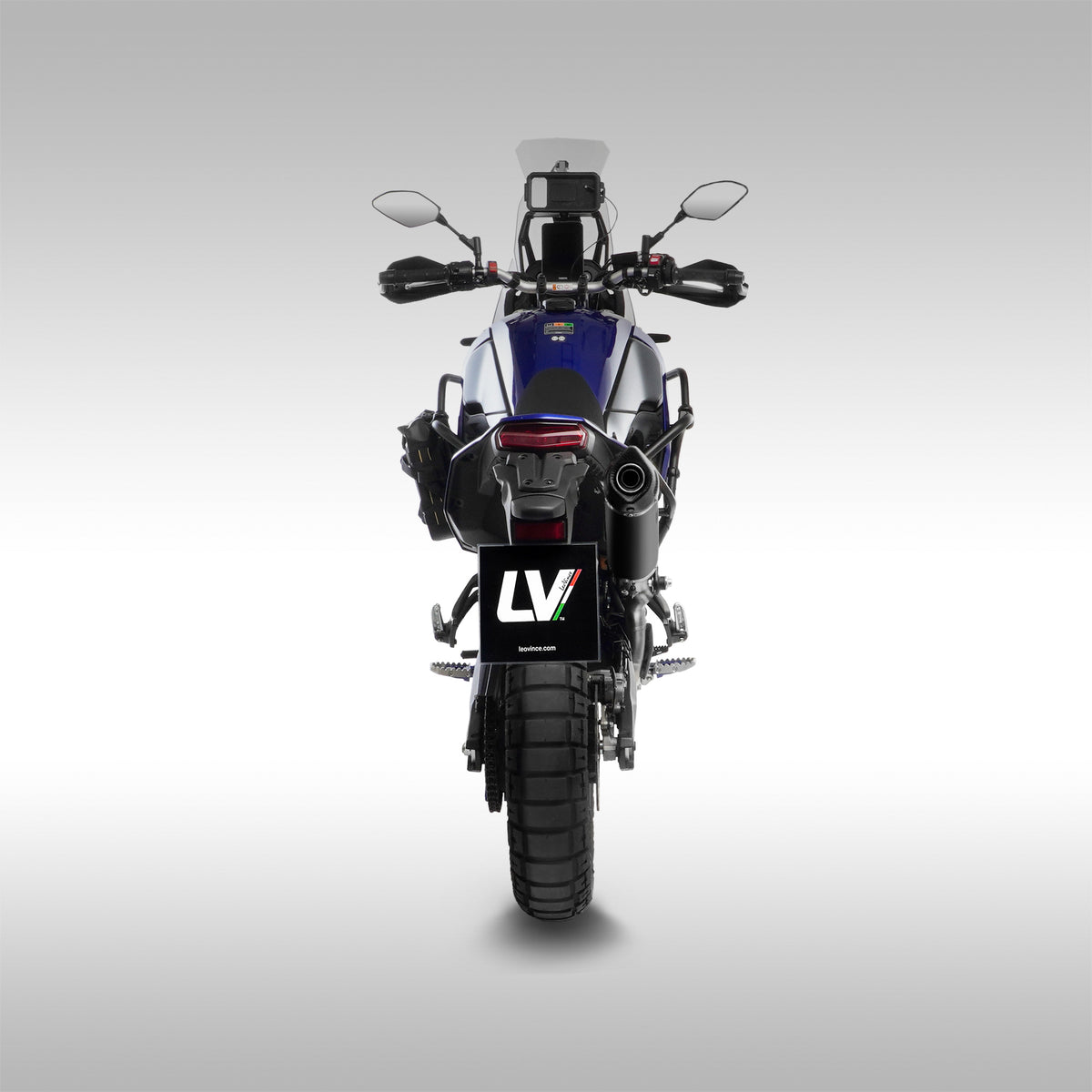 LEOVINCE - LV ONE EVO HIGH MOUNT SLIP-ON MUFFLER BLACK EDITION - YAMAHA TENERE 700