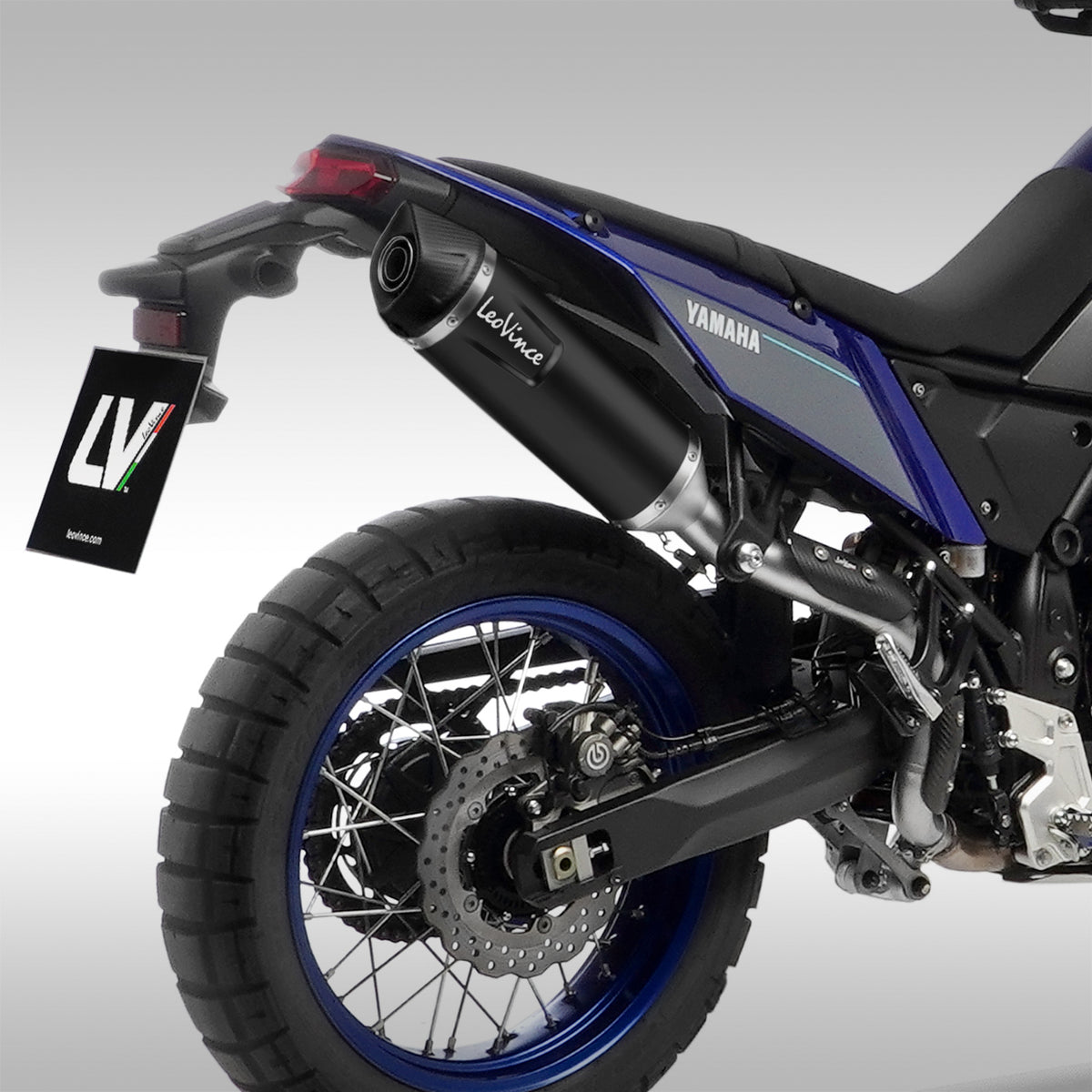 LEOVINCE - LV ONE EVO HIGH MOUNT SLIP-ON MUFFLER BLACK EDITION - YAMAHA TENERE 700