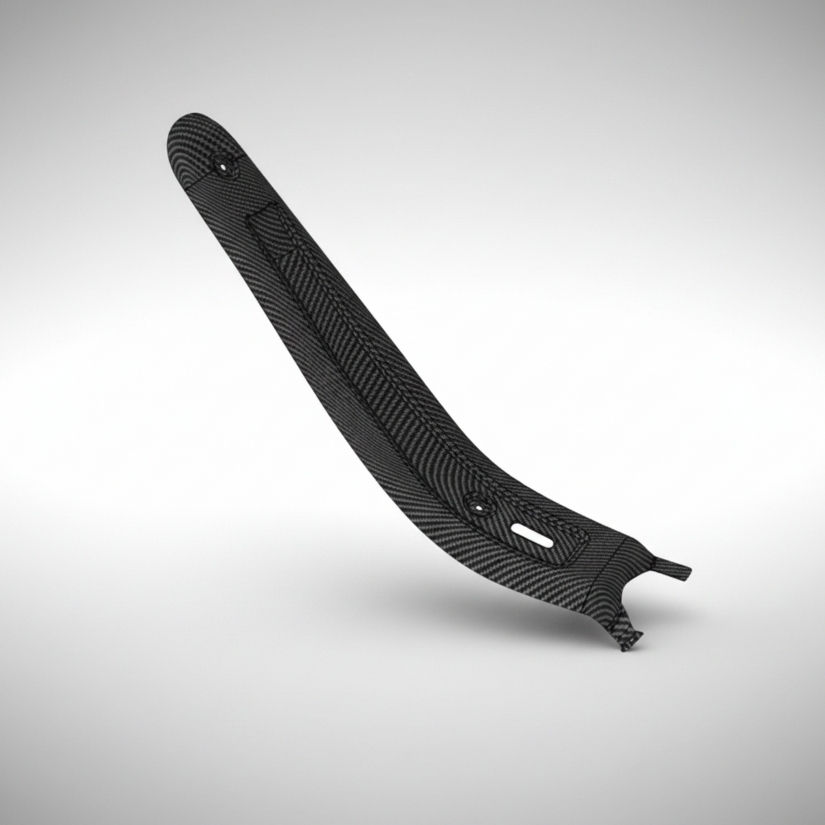 LeoVince 80074 carbon fiber exhaust heat shield for the Husqvarna 701 Enduro.