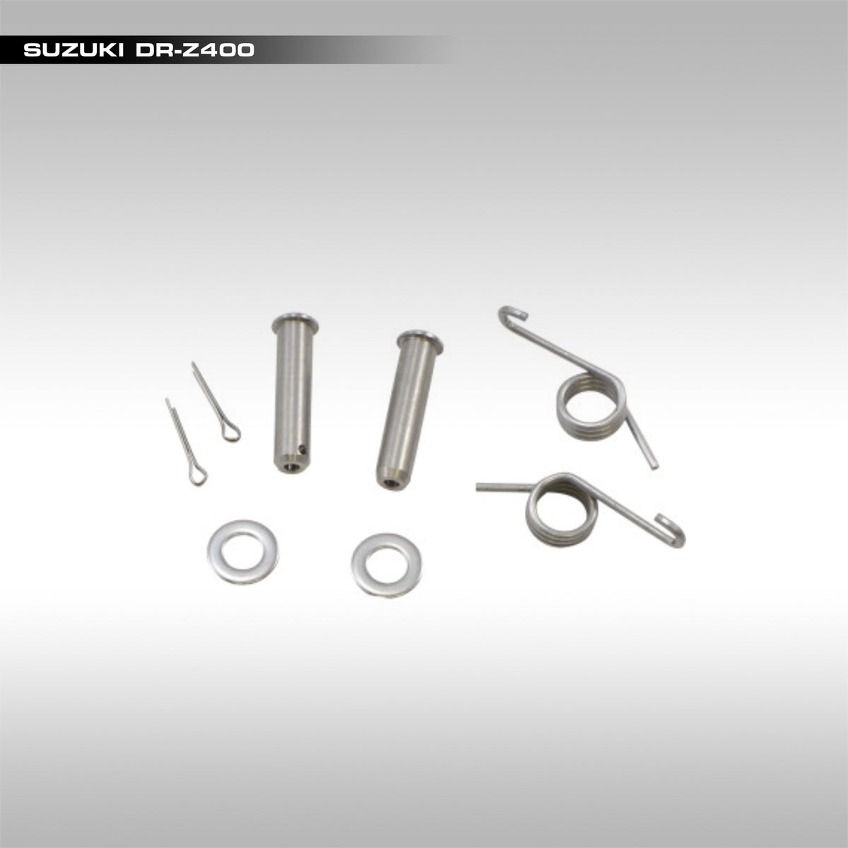 MOOSE RACING - FOOTPEG PIN &amp; SPRING KIT - SUZUKI DR–Z400