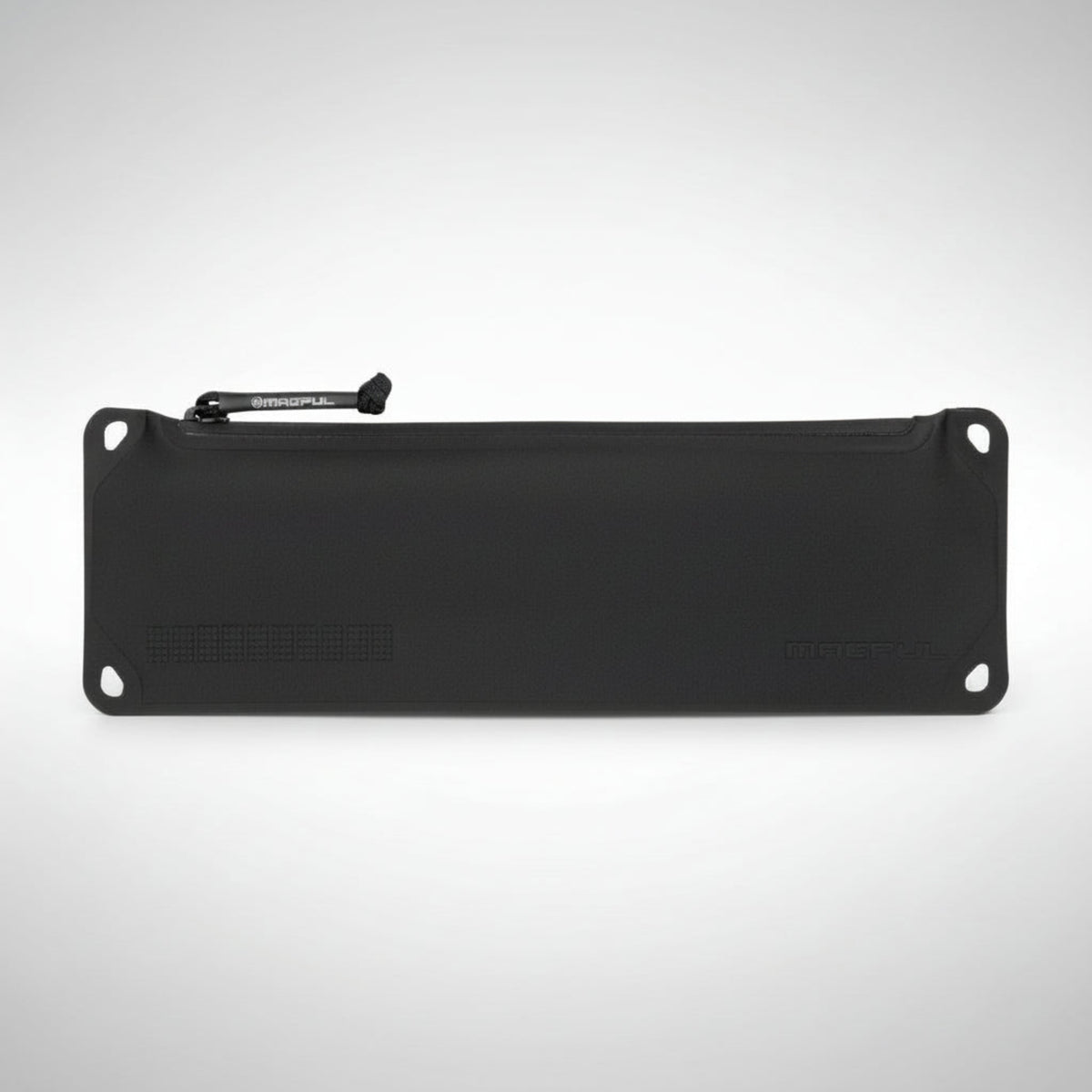 Magpul MAG877-001 Large DAKA Suppressor Pouch in black featuring the YKK AquaGuard zipper and rugged polymer material.
