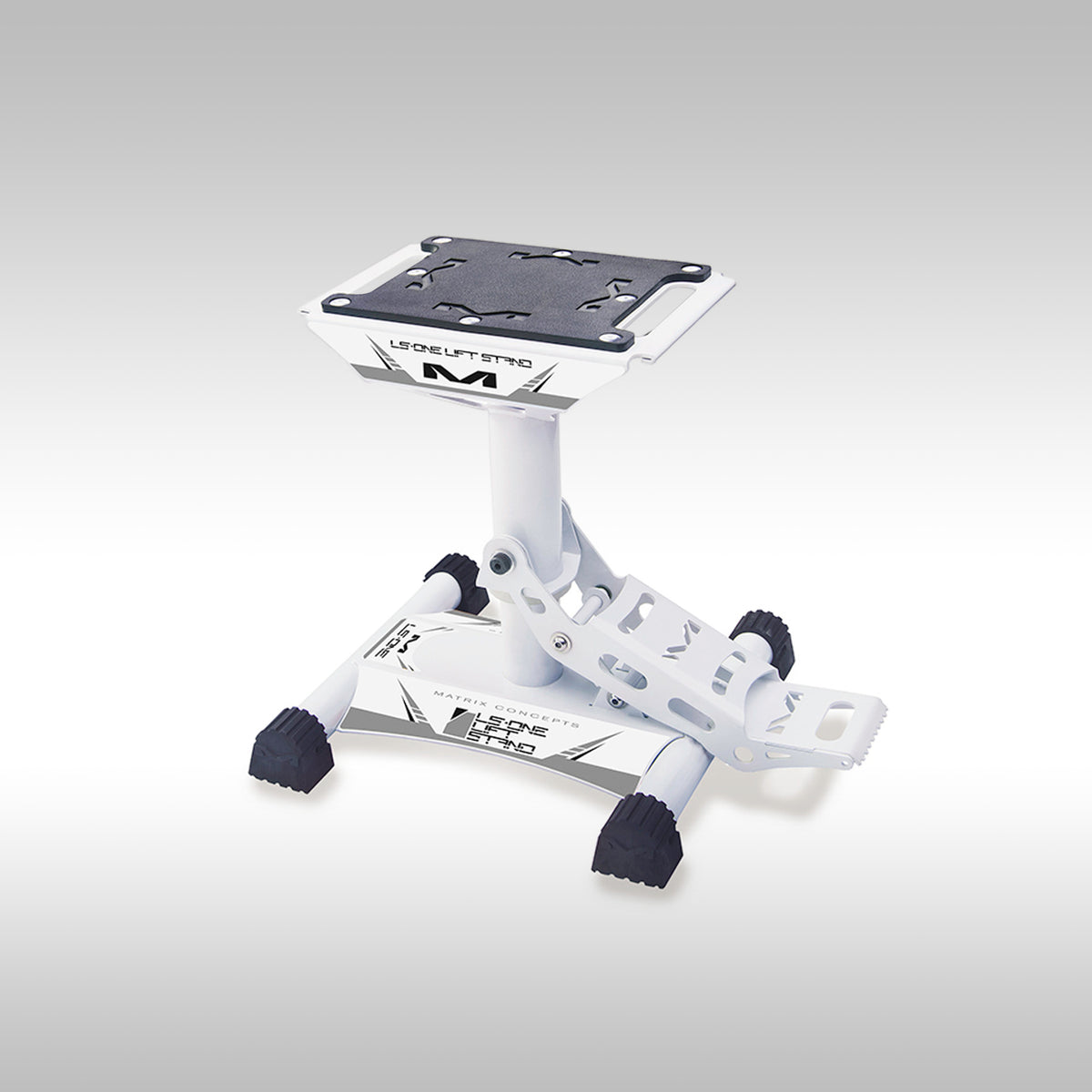 Matrix LS1 lift stand in White on a gray background