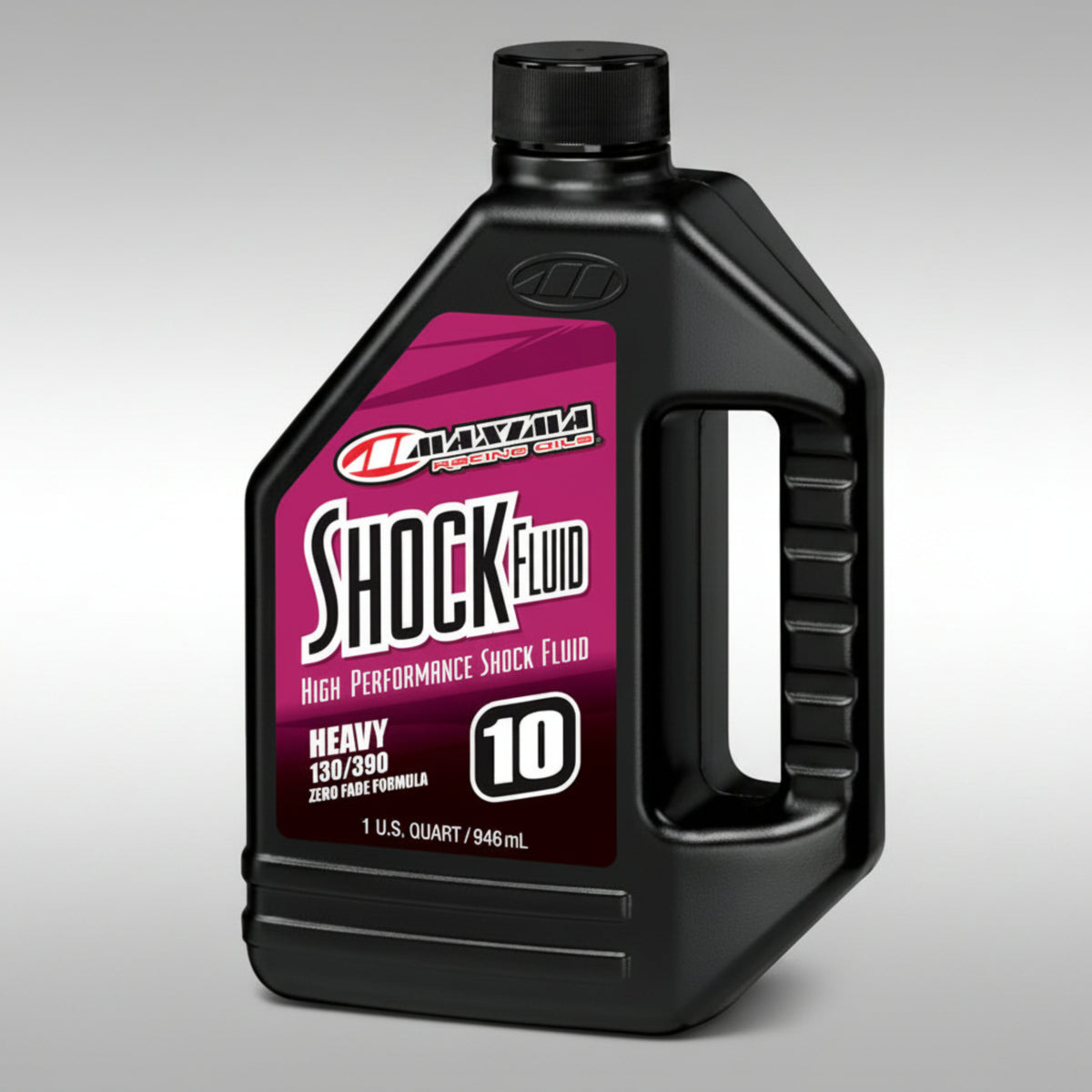 1 Quart bottle of Maxima Racing Shock Fluid for motorcycle and ATV suspensions.