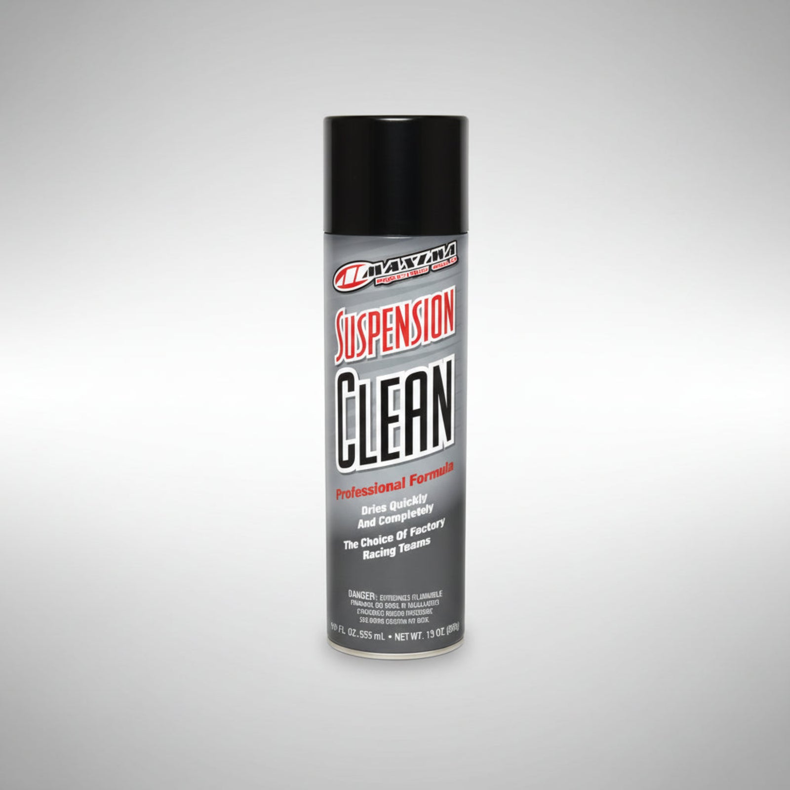 Maxima Suspension Clean spray can on a light gray background