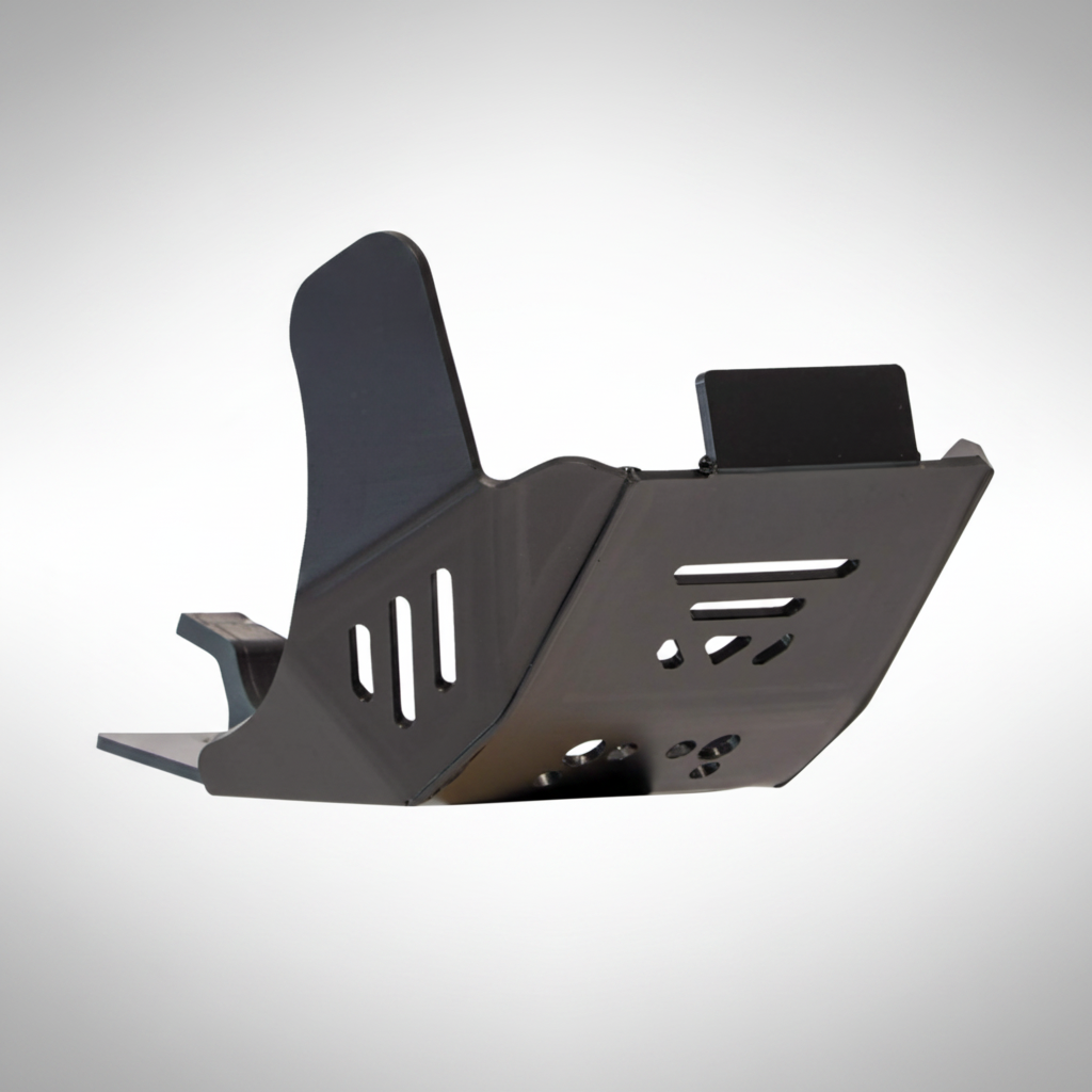 Moose Racing heavy-duty HDPE plastic skid plate for the Ducati Desmo450 EDX dirt bike.