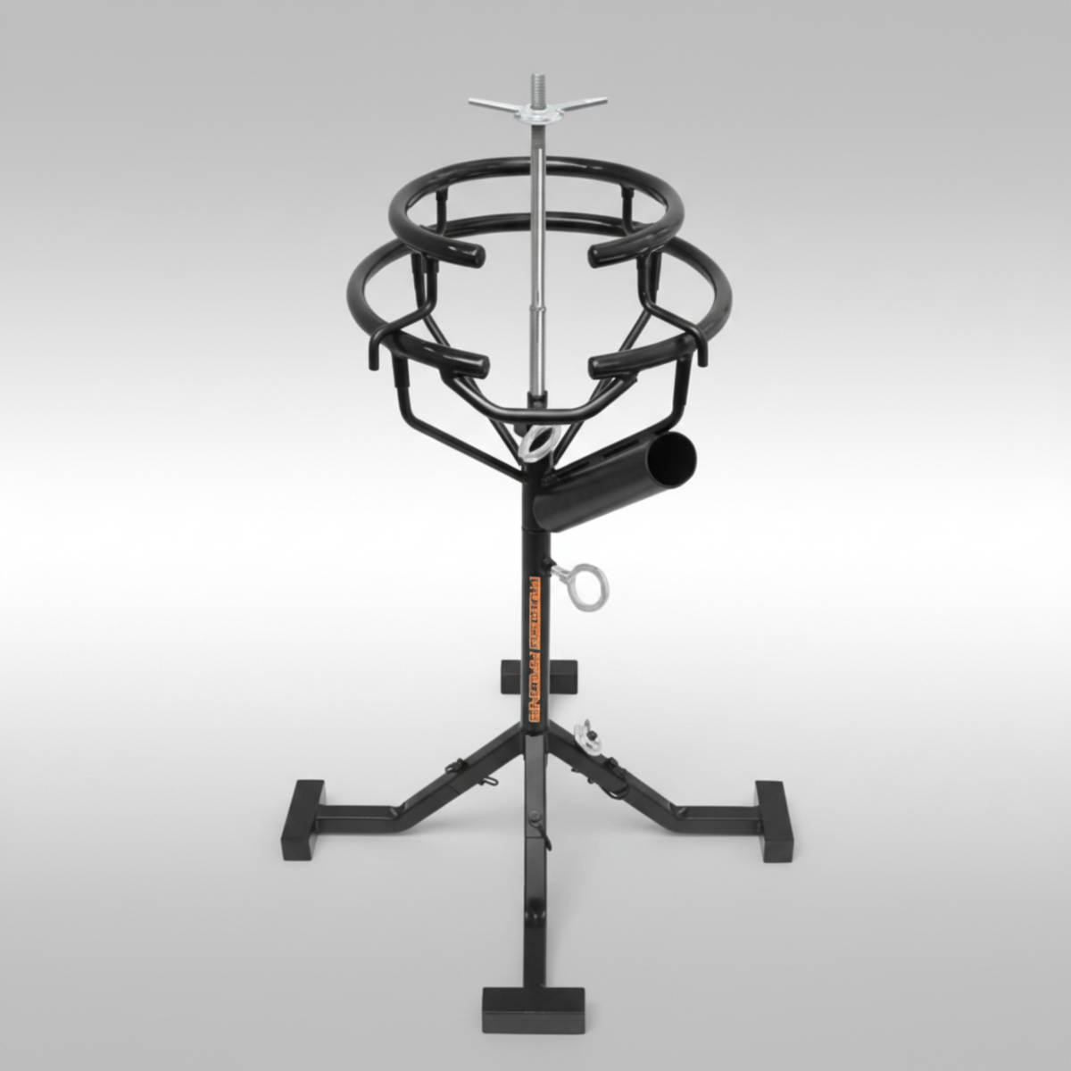 Moose Racing 0365-0140 Deluxe Tire Changing Stand with adjustable height and built-in tool holder.