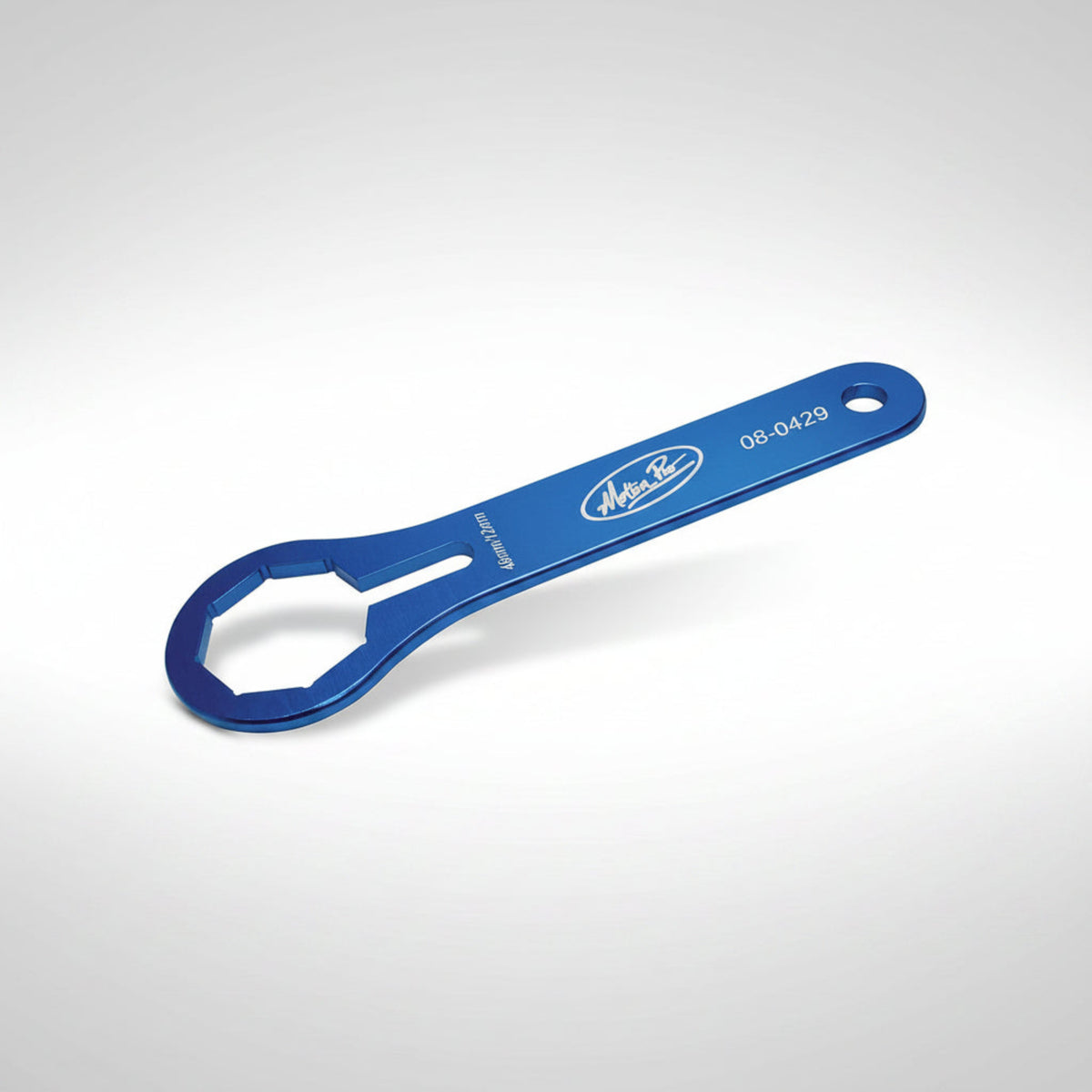 Motion Pro 08-0429 Blue Anodized 49mm Dual Chamber Fork Cap Wrench.