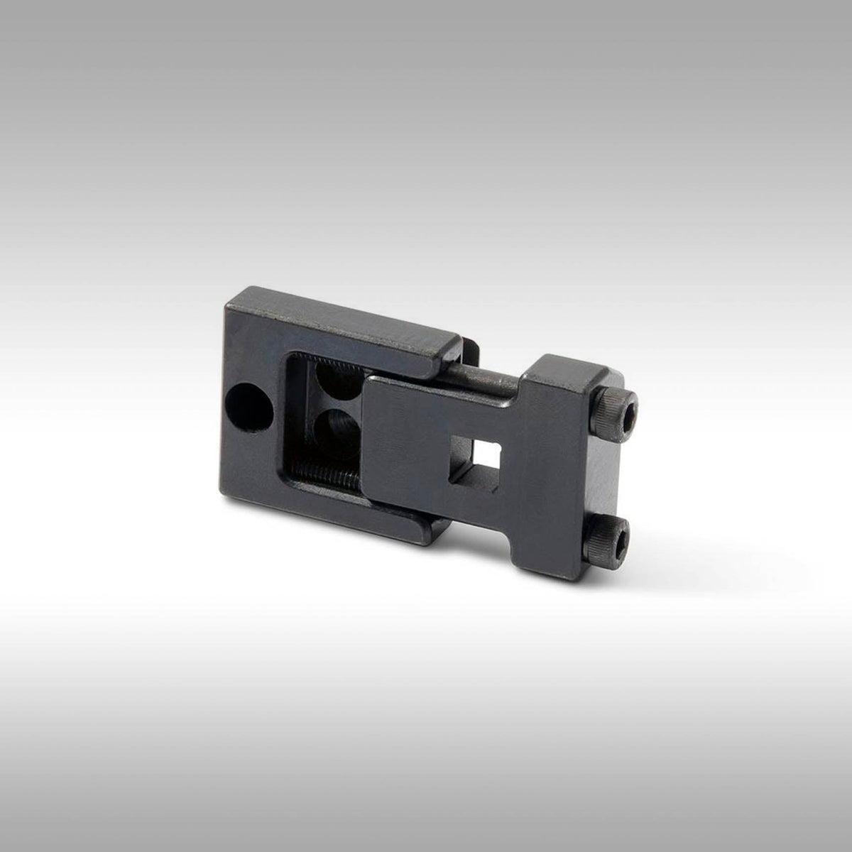 Motion Pro 08-0380 Adjustable Torque Wrench Adapter clamped to a box-end wrench.