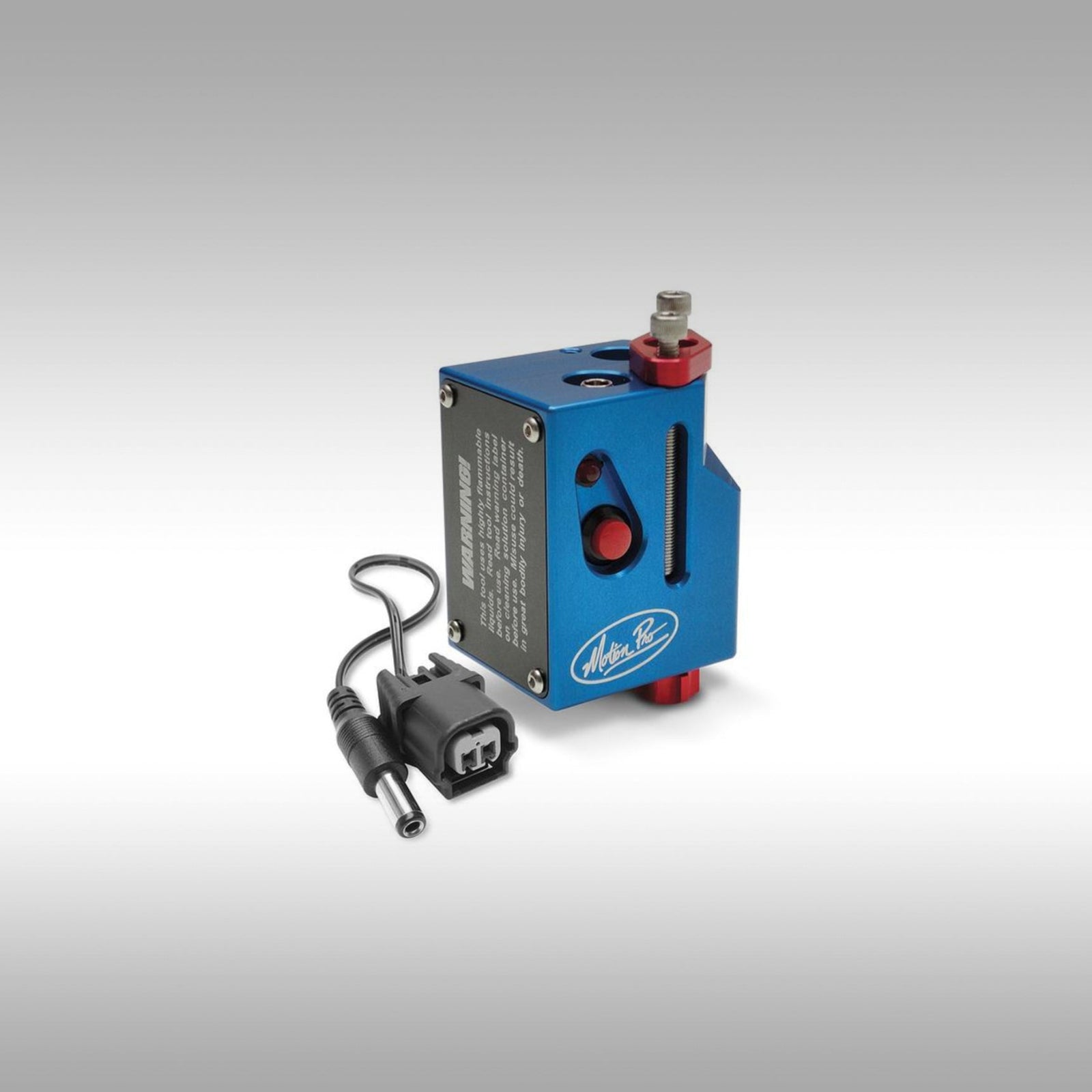 Blue Motion Pro Fuel injector cleaner on a light gray background