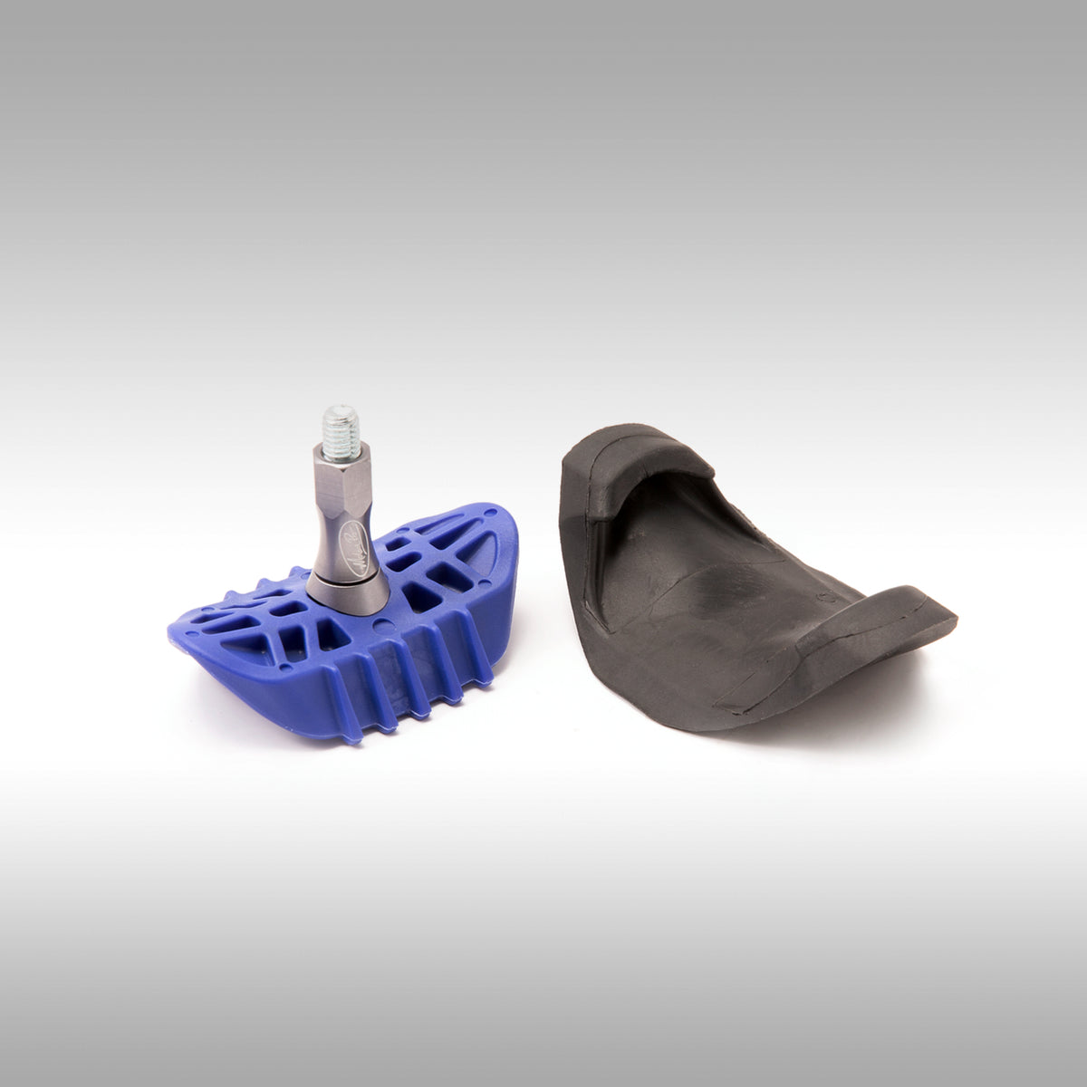 Blue and black Motion Pro LiteLoc on a gray background