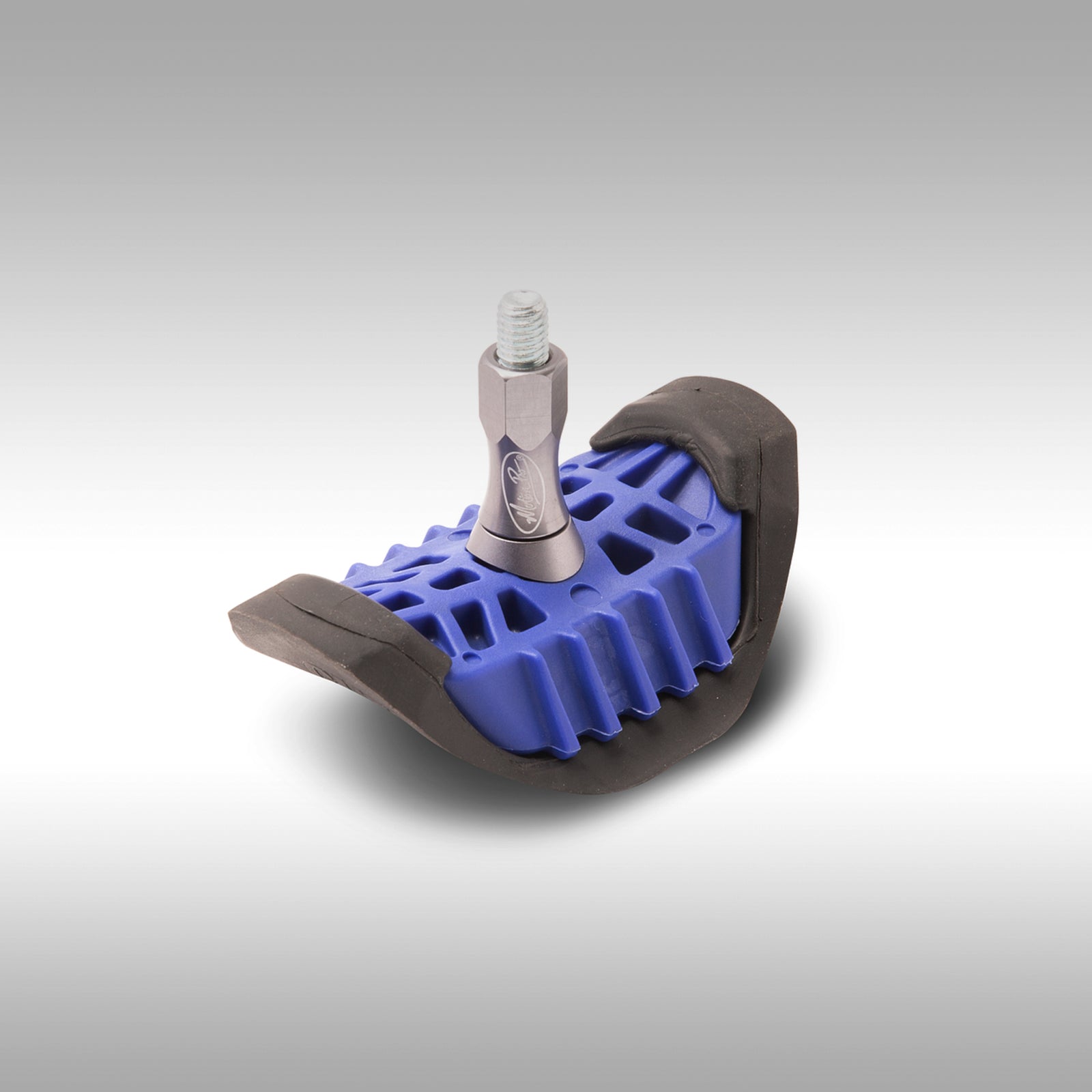 Blue and black Motion Pro LiteLoc on a gray background