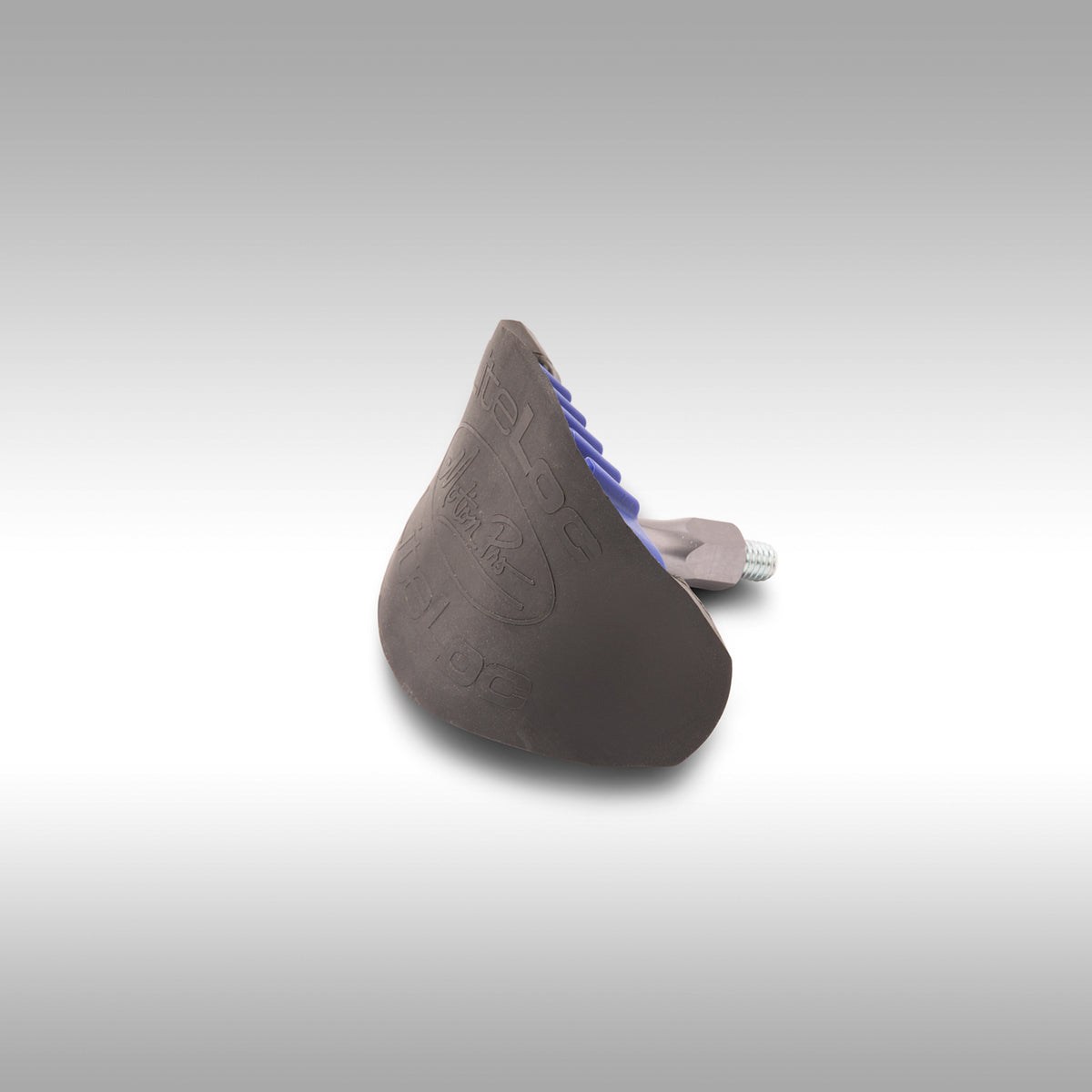 Blue and black Motion Pro LiteLoc on a gray background