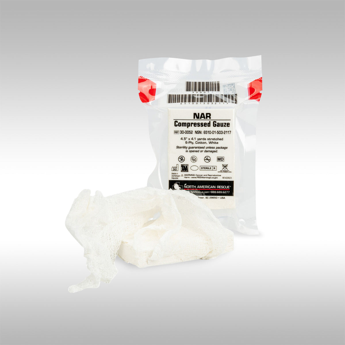 NORTH AMERICAN RESCUE - COMPRESSED GAUZE
