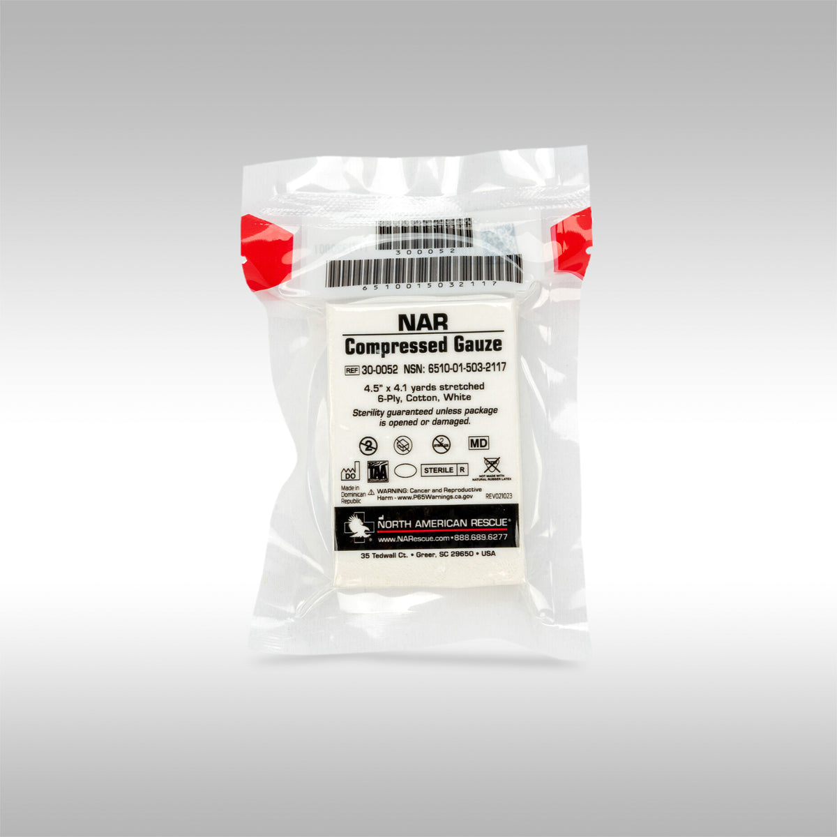 NORTH AMERICAN RESCUE - COMPRESSED GAUZE