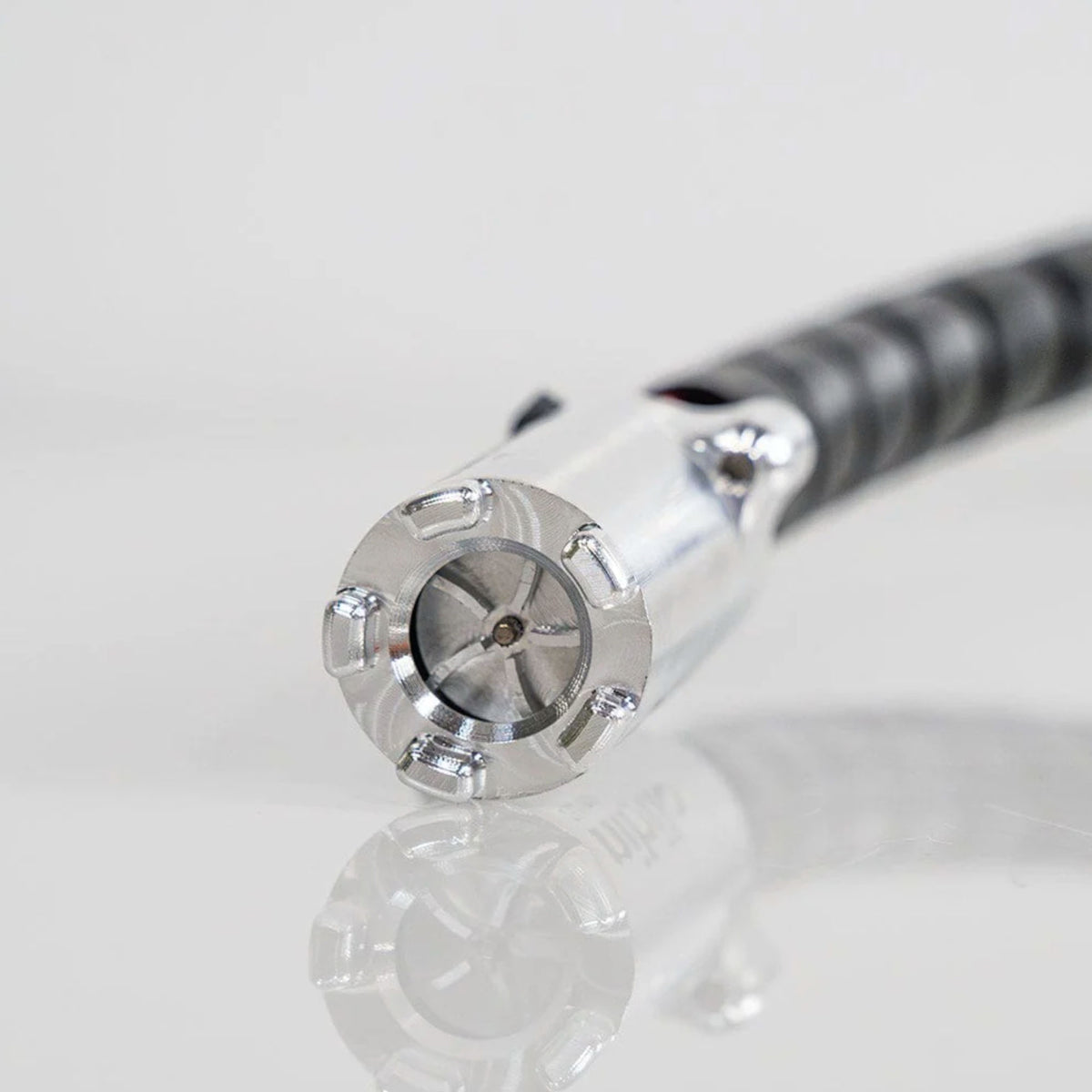 Close-up of Nihilo Concepts fuel pump on a white background