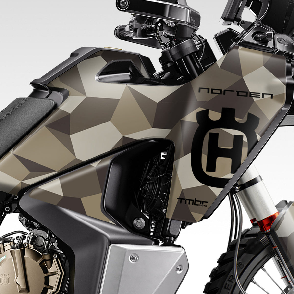 2022 - 2025 HUSQ NORDEN 901 - DARK EARTH GEO CAMO - GRAPHICS KIT