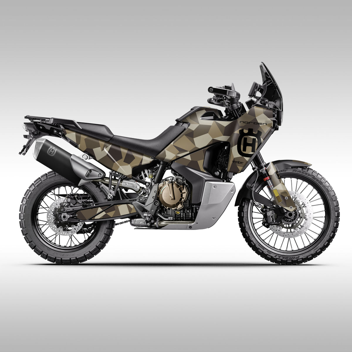 2022 - 2025 HUSQ NORDEN 901 - DARK EARTH GEO CAMO - GRAPHICS KIT