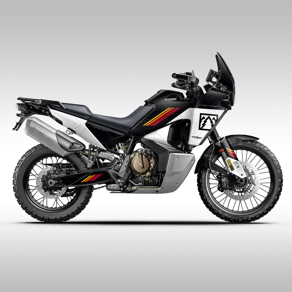 2022 - 2025 HUSQ NORDEN 901 - BLACK SPLIT TOPO - GRAPHICS KIT