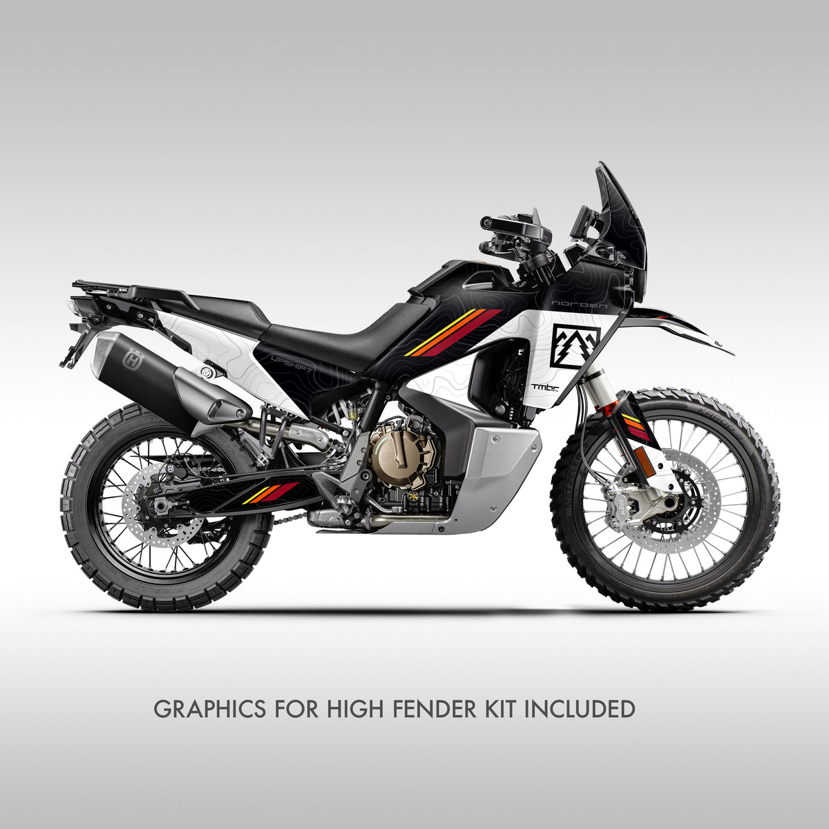 2022 - 2025 HUSQ NORDEN 901 - BLACK SPLIT TOPO - GRAPHICS KIT