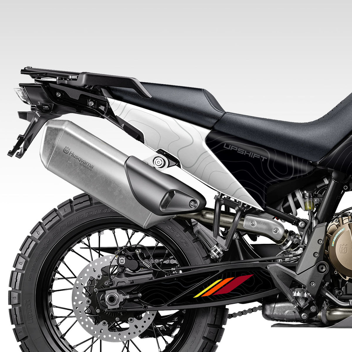 2022 - 2025 HUSQ NORDEN 901 - BLACK SPLIT TOPO - GRAPHICS KIT