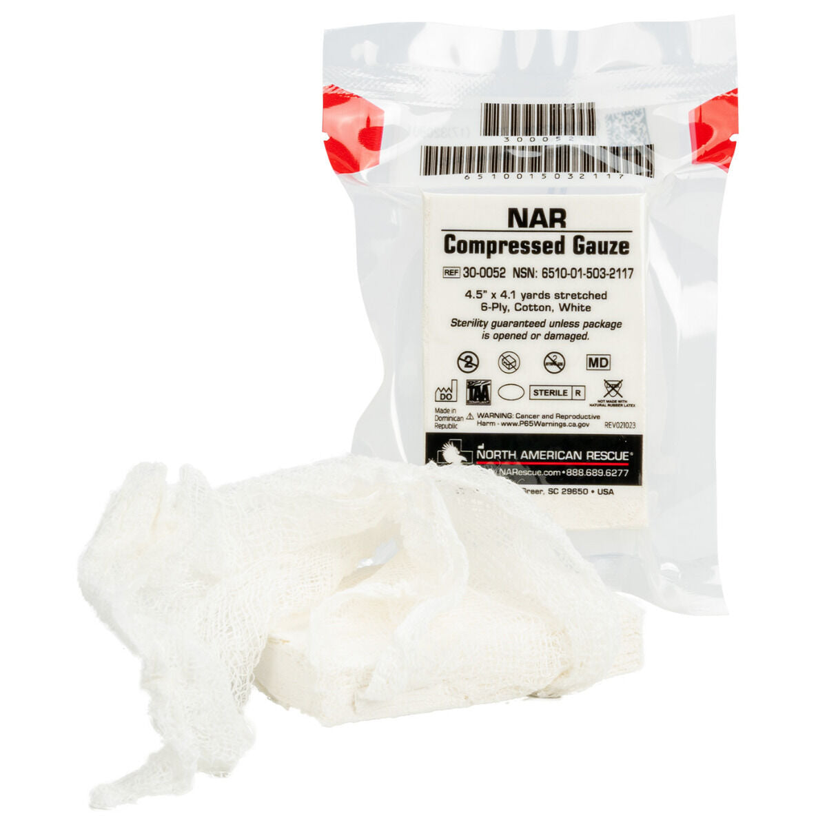 NORTH AMERICAN RESCUE - COMPRESSED GAUZE