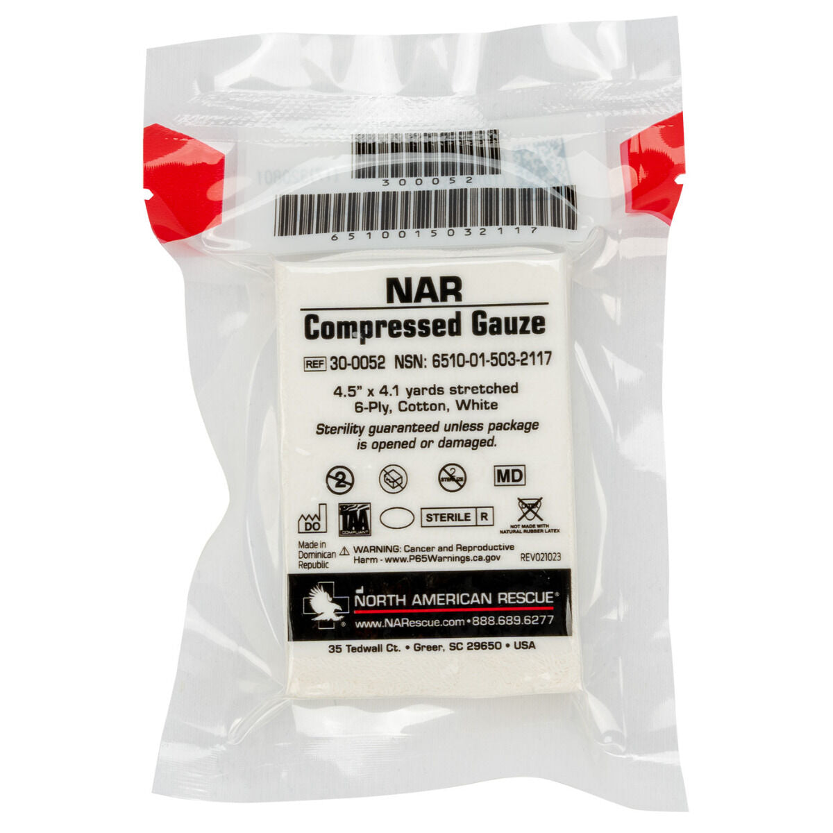 NORTH AMERICAN RESCUE - COMPRESSED GAUZE