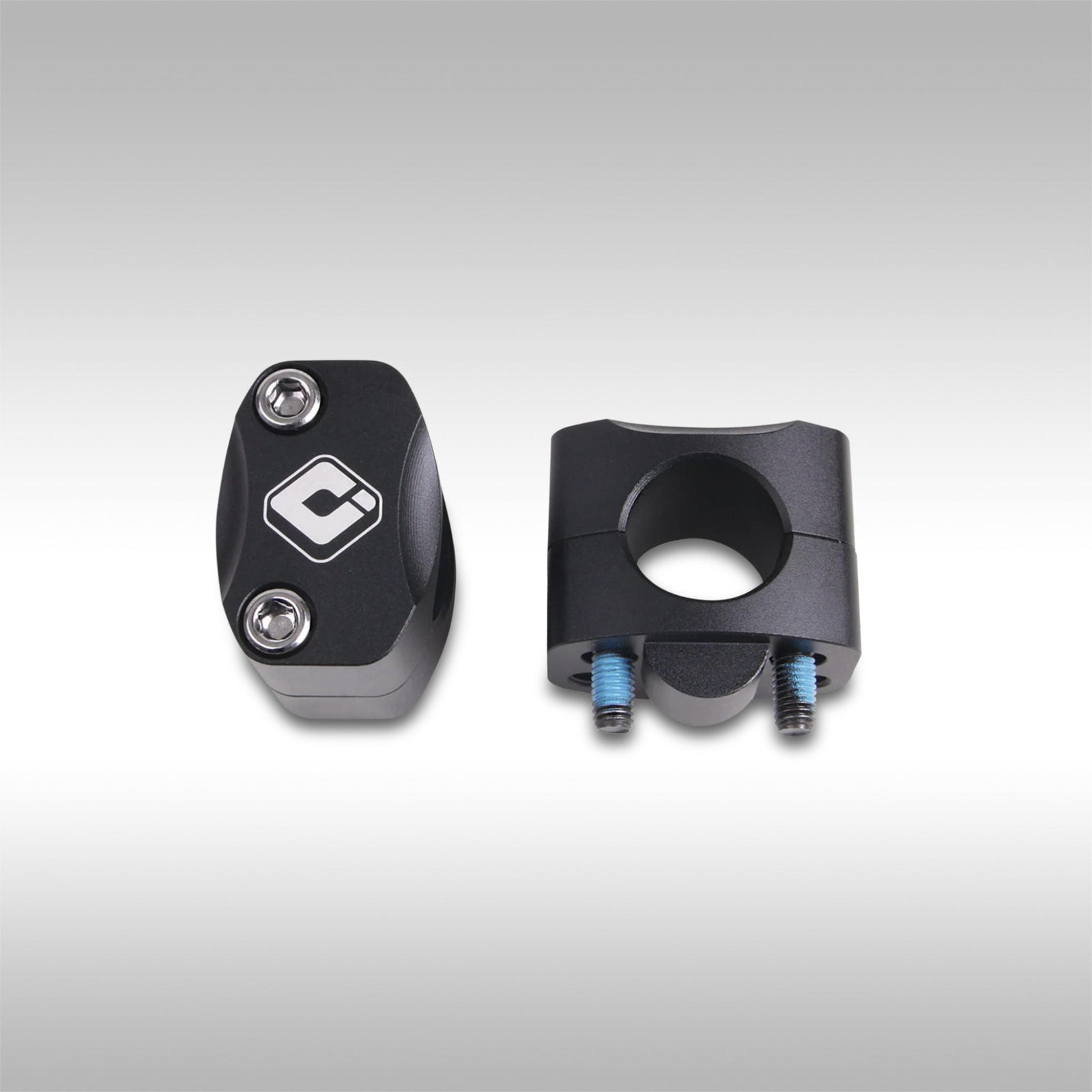 ODI H71UMB billet aluminum handlebar adapter converting 7/8 inch mounts to 1 1/8 inch oversized bars.