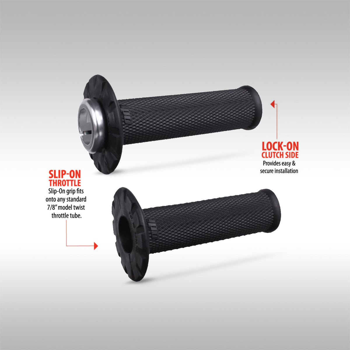 ODI - Universal Half Lock-On Grips - No-Waffle