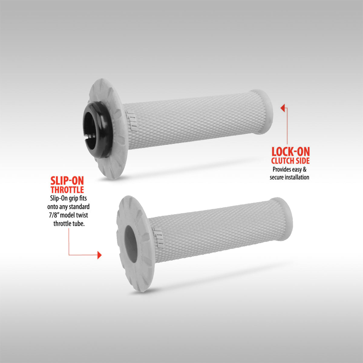 ODI - Universal Half Lock-On Grips - No-Waffle
