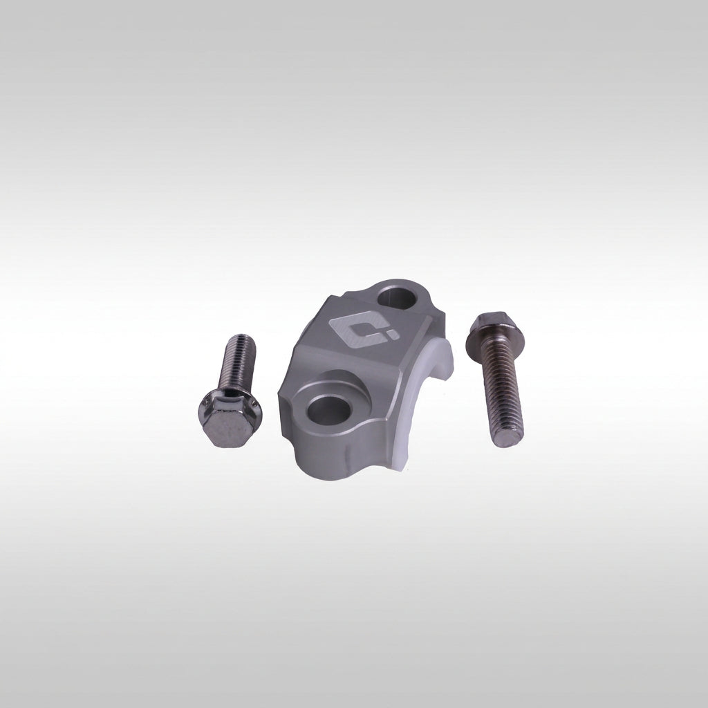 ODI H71RC-G machined billet aluminum rotator perch clamp in factory grey with integrated PTFE sleeve.