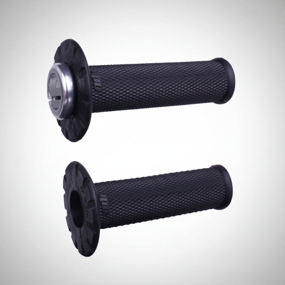 ODI Universal No-Waffle Half Lock-On off-road motorcycle grip set for fly-by-wire throttles.