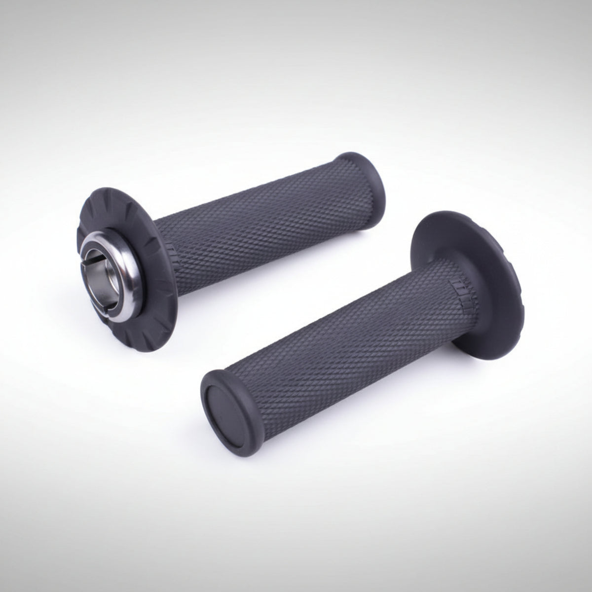 ODI Universal No-Waffle Half Lock-On off-road motorcycle grip set for fly-by-wire throttles.