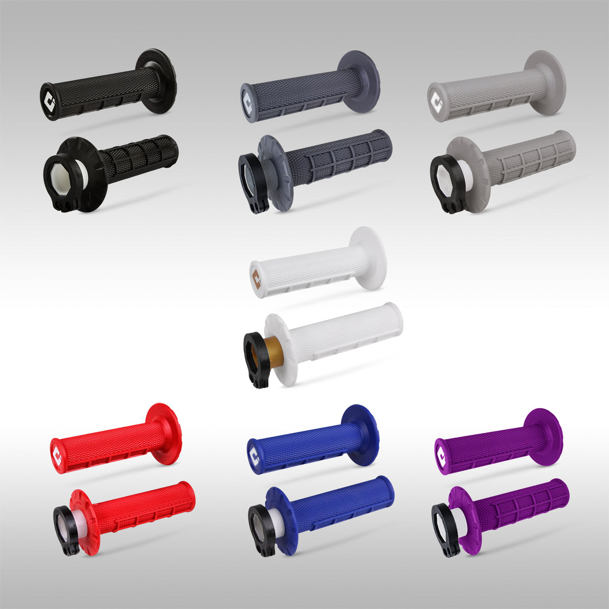 ODI - V2 LOCK-ON HALF WAFFLE MOTO GRIPS