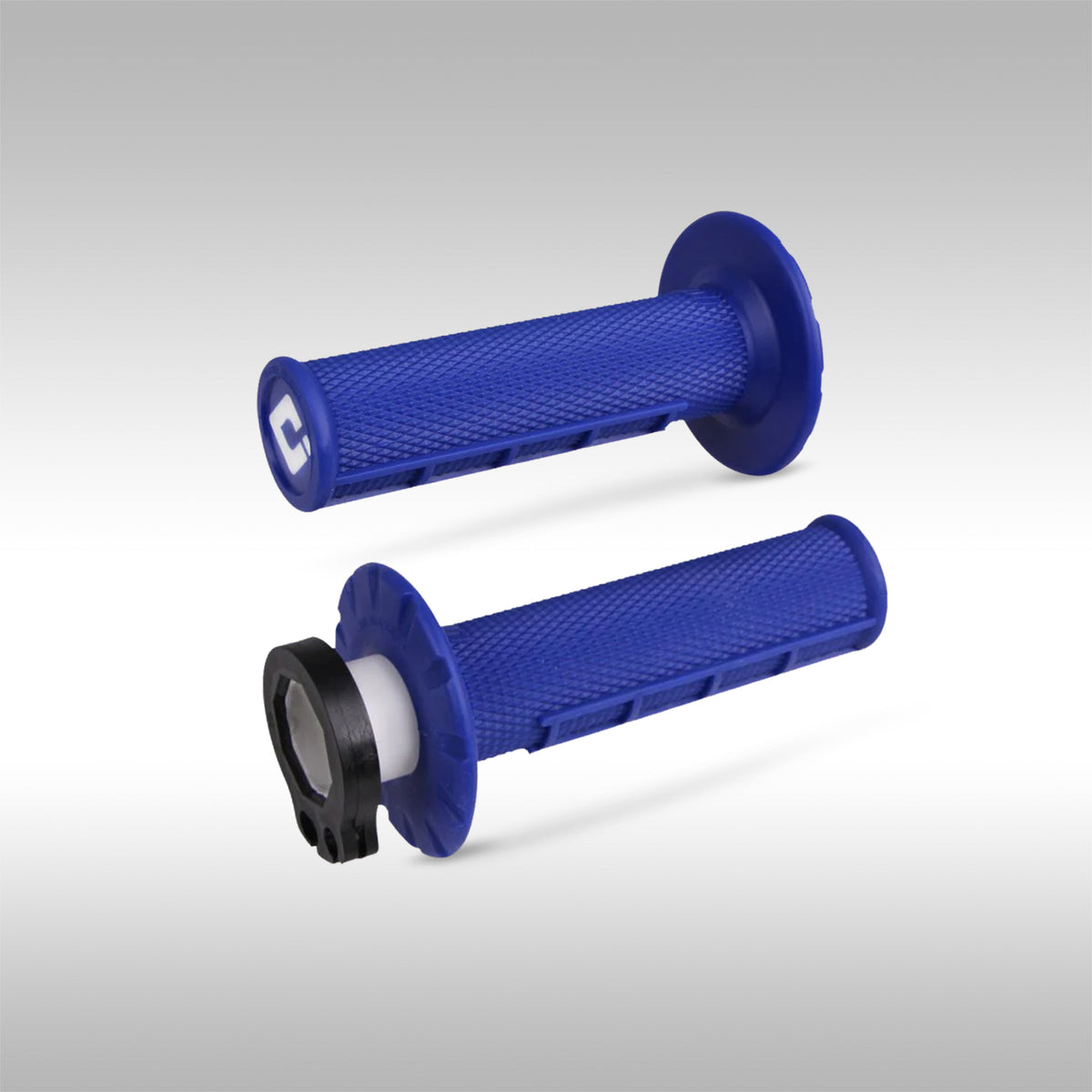 ODI V2 Lock-On Half Waffle Moto Grips with Snap-On Throttle Cams.