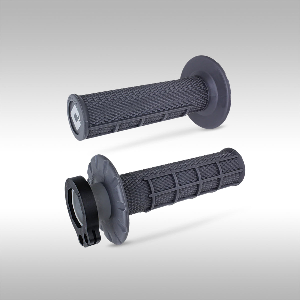 ODI V2 Lock-On Half Waffle Moto Grips with Snap-On Throttle Cams.